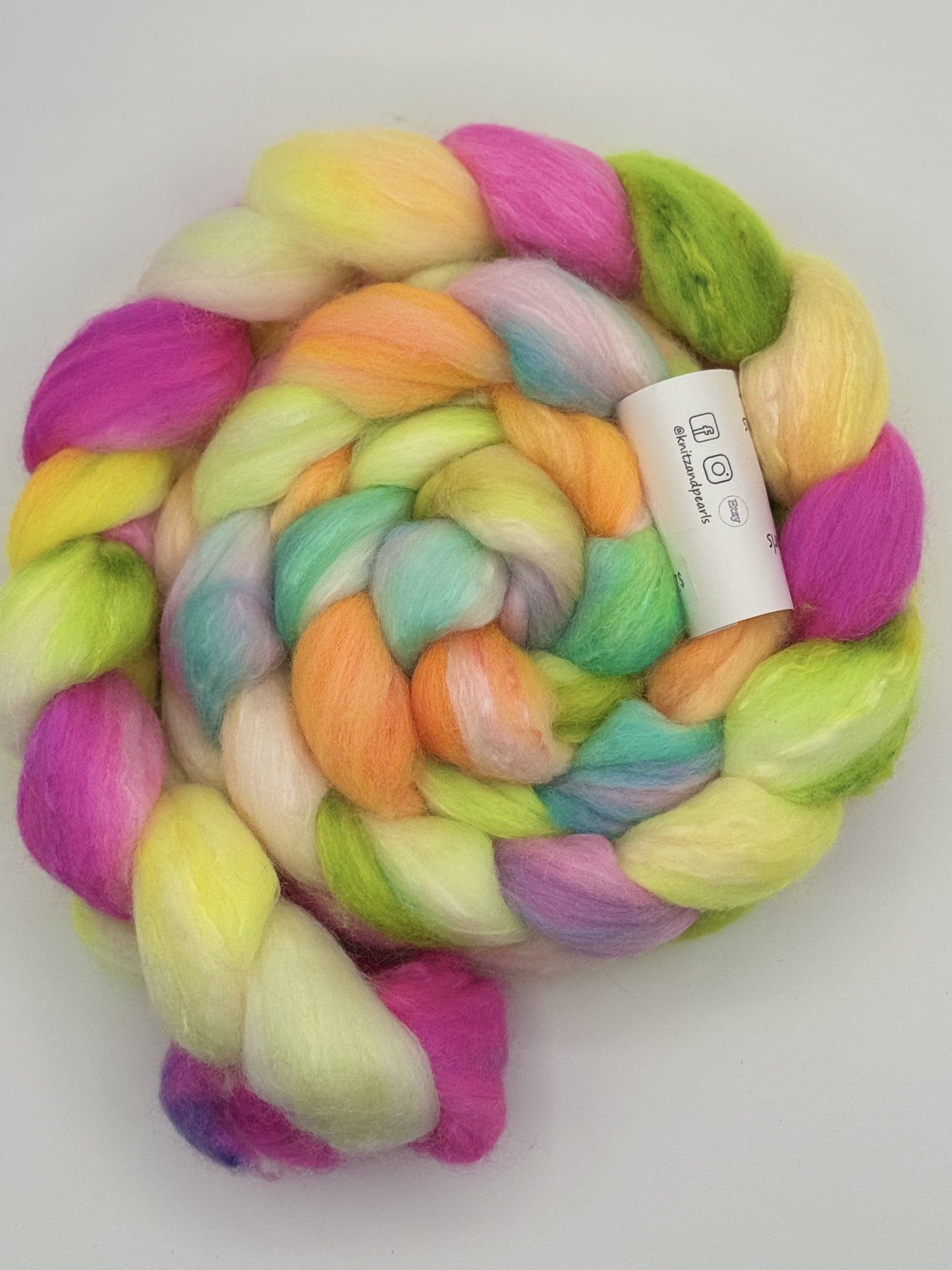 Caffeinated Unicorn Braid - Prismatic Fiber Arts