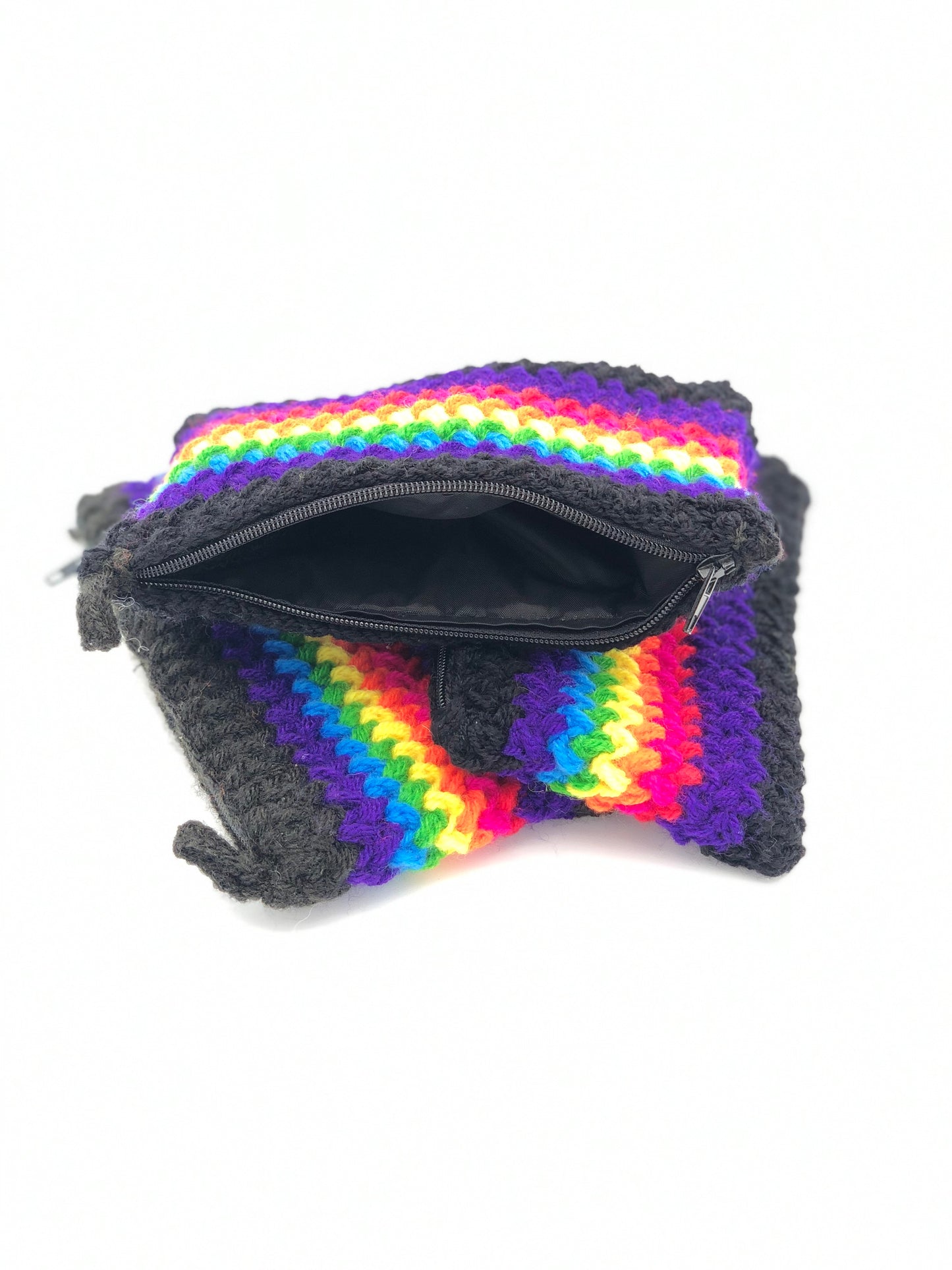 Rainbow Coin Purse - Prismatic Fiber Arts
