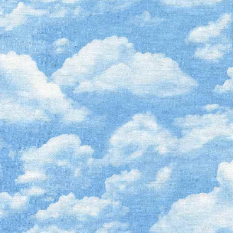 Blue Sky Route 66 Cotton 44"/45" Fabric Per Yard - Prismatic Fiber Arts