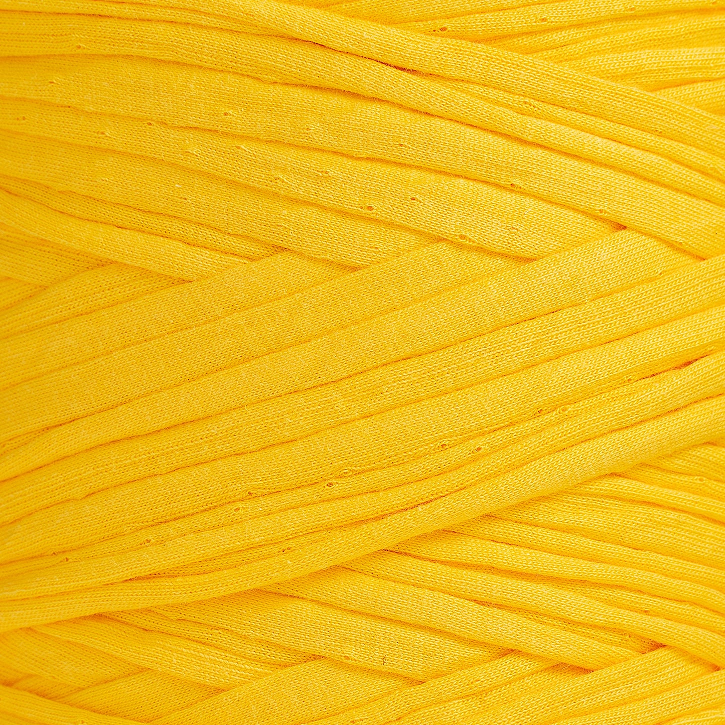 Recycled T-Shirt Fabric Yarn - Gold Color - Prismatic Fiber Arts
