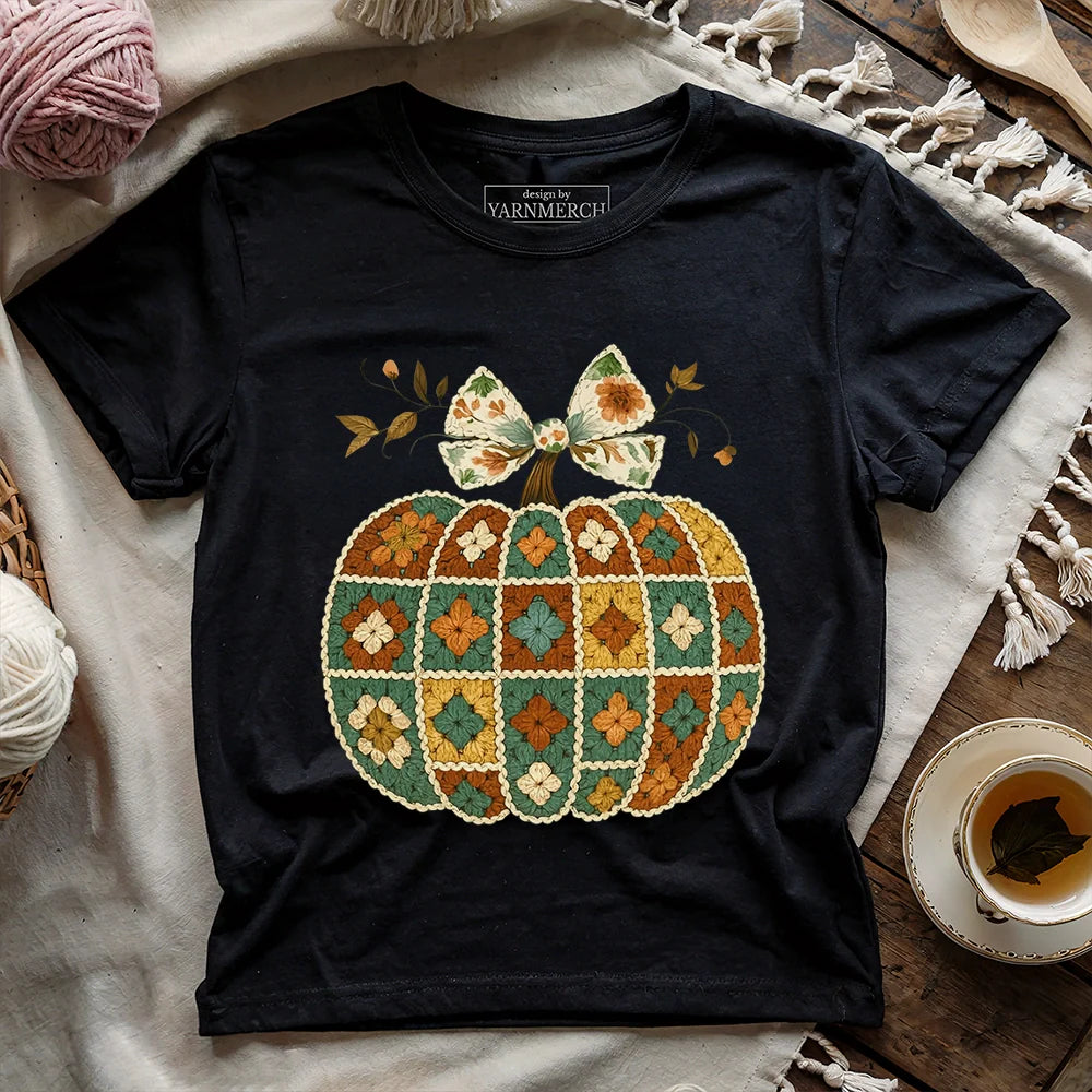 Granny’s Pumpkin T-shirt - Prismatic Fiber Arts