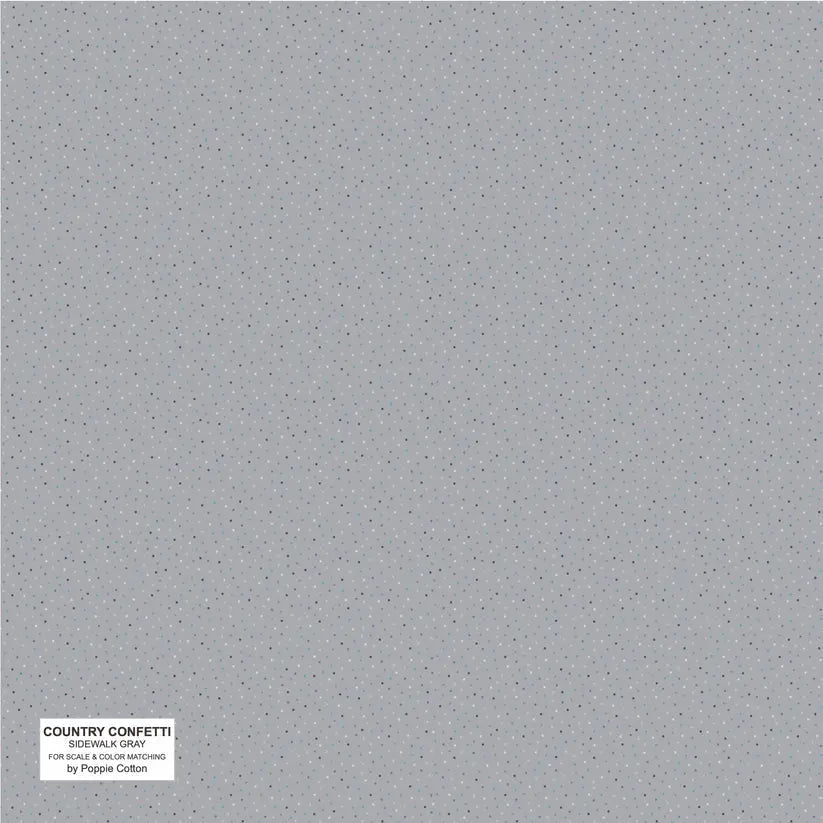 Gray Sidewalk Cotton 44"/45" Fabric Per Yard - Prismatic Fiber Arts