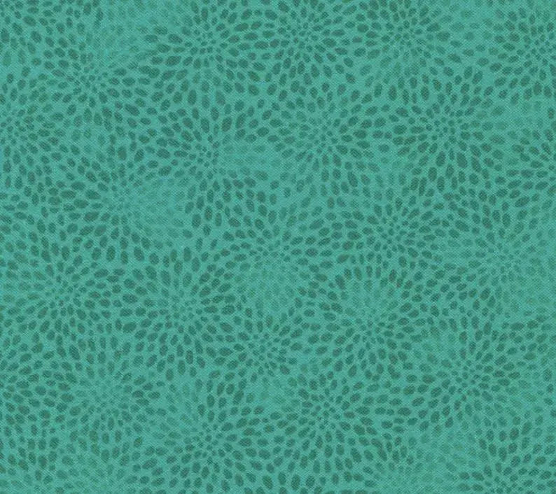 Green Fusions Peacock Cotton Wideback Fabric Per Yard - Prismatic Fiber Arts