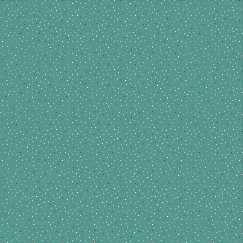 Green Teal Lakehouse Cotton 44"/45" Fabric Per Yard - Prismatic Fiber Arts