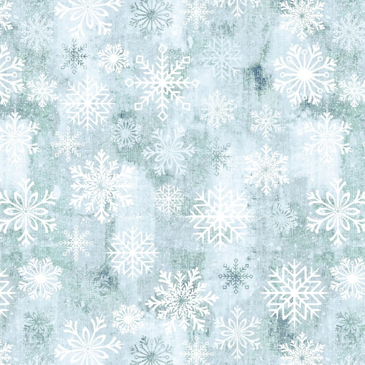 Grey Breeze Snowflake Toss Dot Cotton Wideback Fabric per yard - Prismatic Fiber Arts