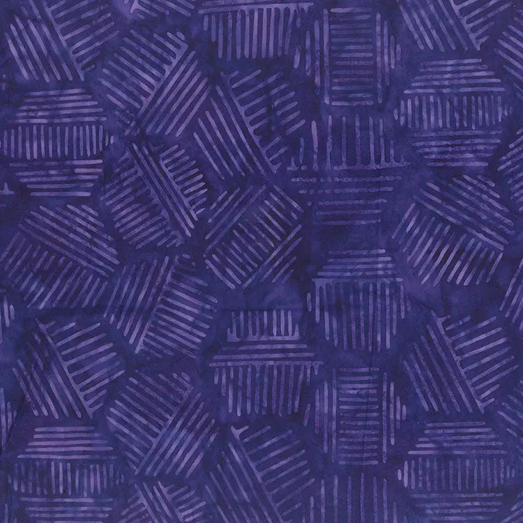 Hexies Eggplant 81700-86 Cotton 44"/45" Fabric Per Yard - Prismatic Fiber Arts