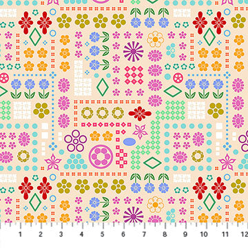 High Score Cream Yesterday Cotton 44"/45" Fabric Per Yard - Prismatic Fiber Arts