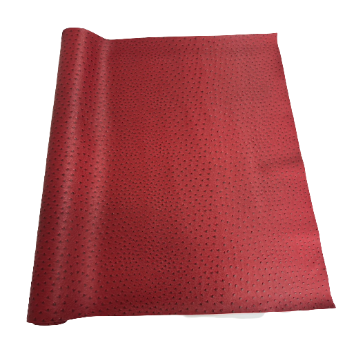 Saratoga Ostrich Faux Leather Vinyl Fabric - Prismatic Fiber Arts