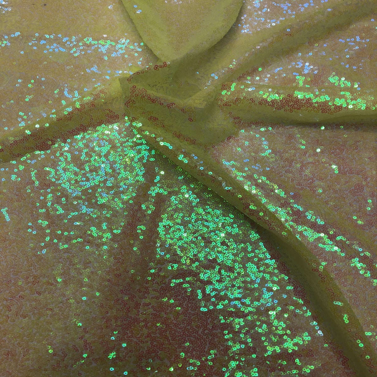 Iridescent All Over Sequins Fabric