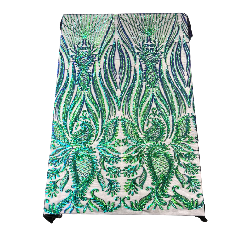 Nebill Stretch Sequins Lace Fabric - Prismatic Fiber Arts