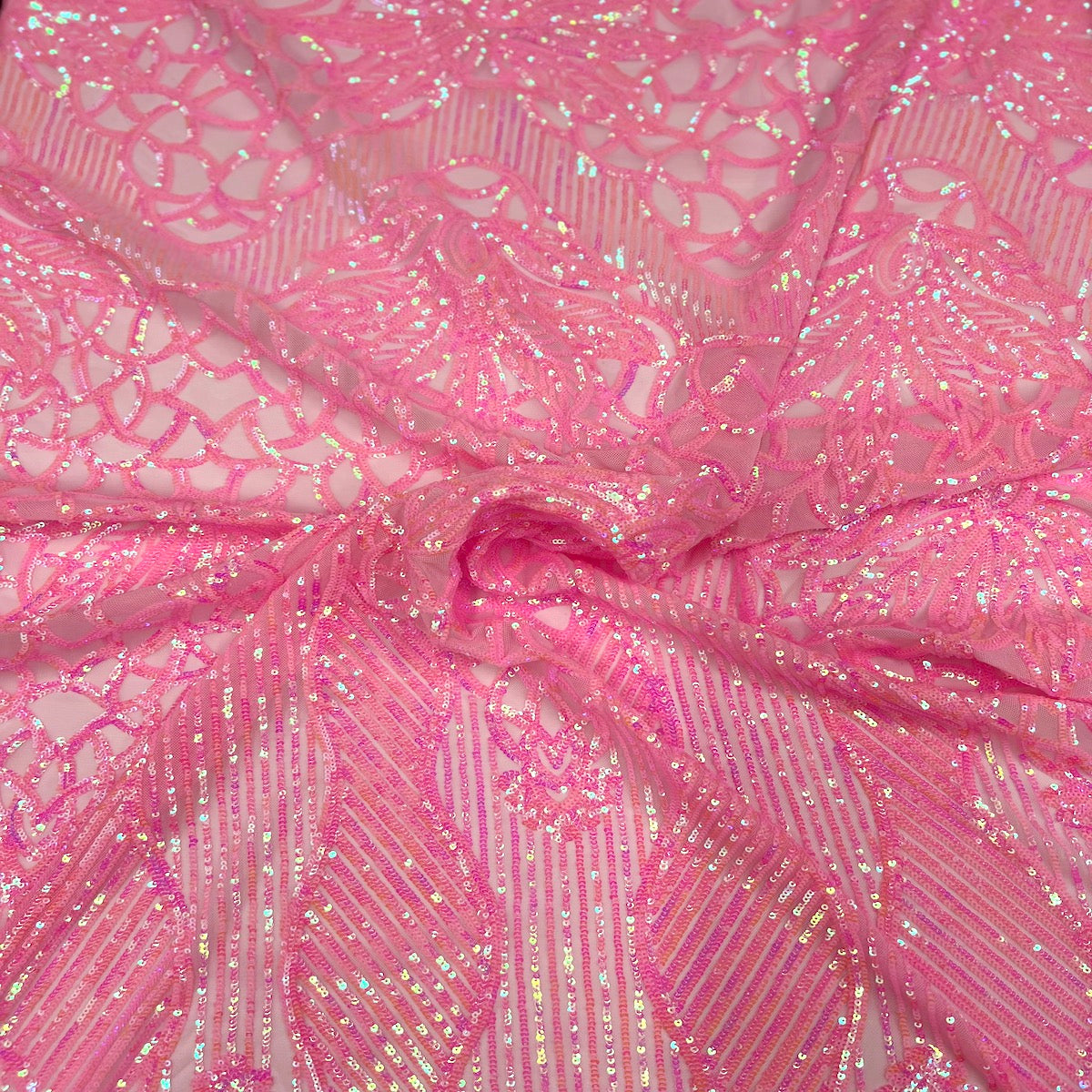 Bella Bee Stretch Sequins Fabric - Prismatic Fiber Arts