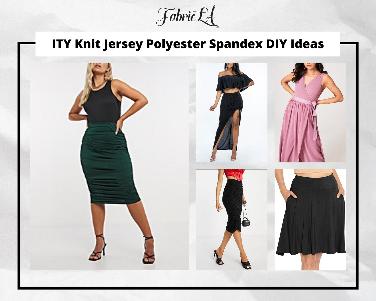 ITY Polyester Spandex Fabric | Black - Prismatic Fiber Arts