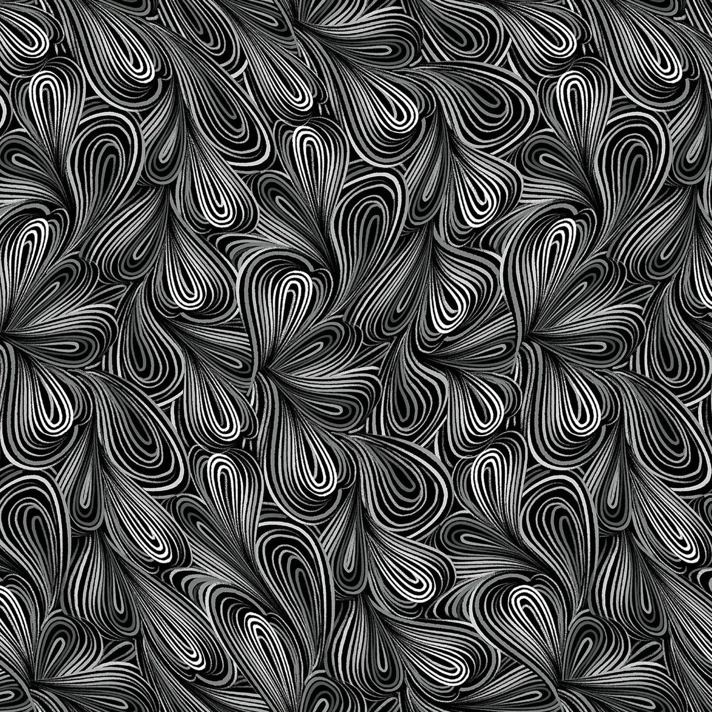 Gray Color Flow Cotton Wideback Fabric per yard - Prismatic Fiber Arts