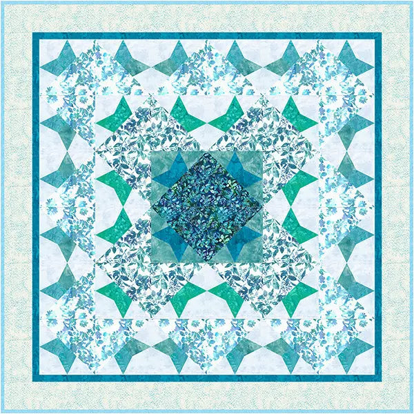 Aquarius Foundation Piecing Panel by Kimberly Jahnz - 58" x 58" - Prismatic Fiber Arts