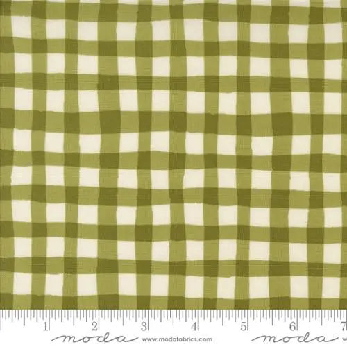 Light Green Emmitt And Ivy Winter Plaids 44"/45" Fabric Per Yard - Prismatic Fiber Arts