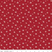 Love You Always Ditsy Red Cotton 43"/44" Fabric Per Yard - Prismatic Fiber Arts