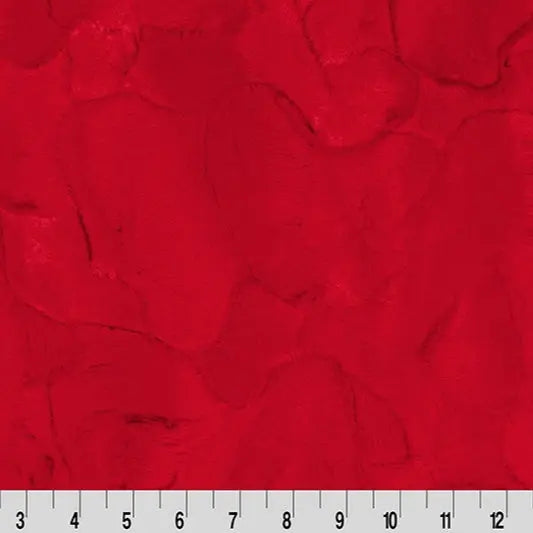 Luxe Cuddle Hide Red Fabric per yard - Prismatic Fiber Arts