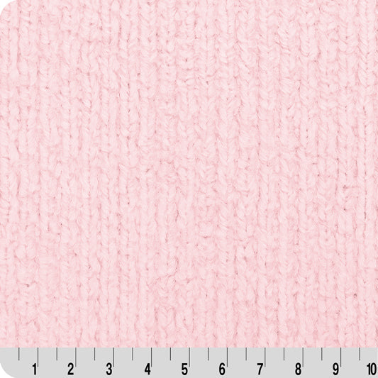 Luxe Cuddle Weave Ice Pink 58"/60" Fabric per yard