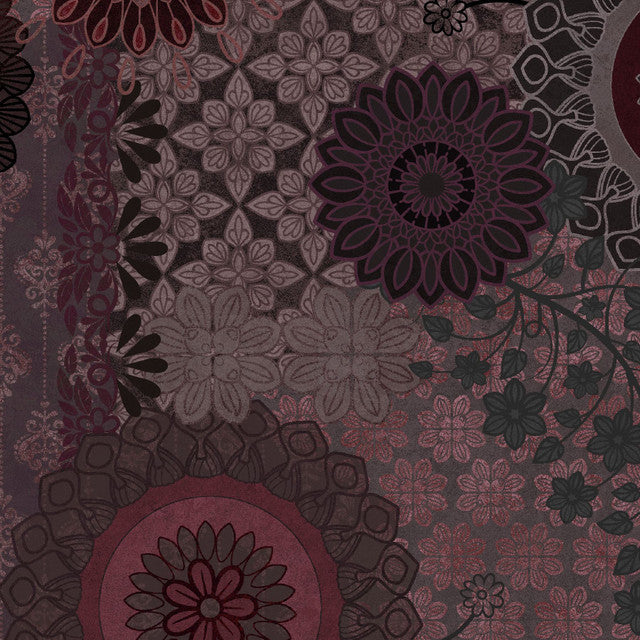 Black and Maroon Operetta Patchwork Cotton 43"/44" Fabric Per Yard - Prismatic Fiber Arts