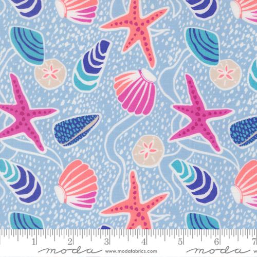Marlin Reef Sea Shells Cotton 44"/45" Fabric Per Yard - Prismatic Fiber Arts
