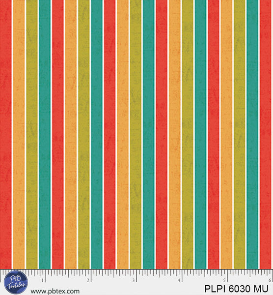 Multi Strip Peace, Love, Pickleball Cotton 44”/45” Fabric Per Yard - Prismatic Fiber Arts