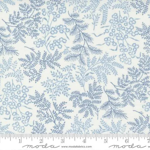 Nantucket Summer Cream Blue Sconset Landscape Nature 44"/45" Fabric Per Yard - Prismatic Fiber Arts