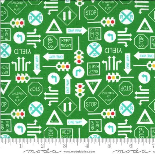 On The Go Green Light 44"/45" Fabric Per Yard - Prismatic Fiber Arts