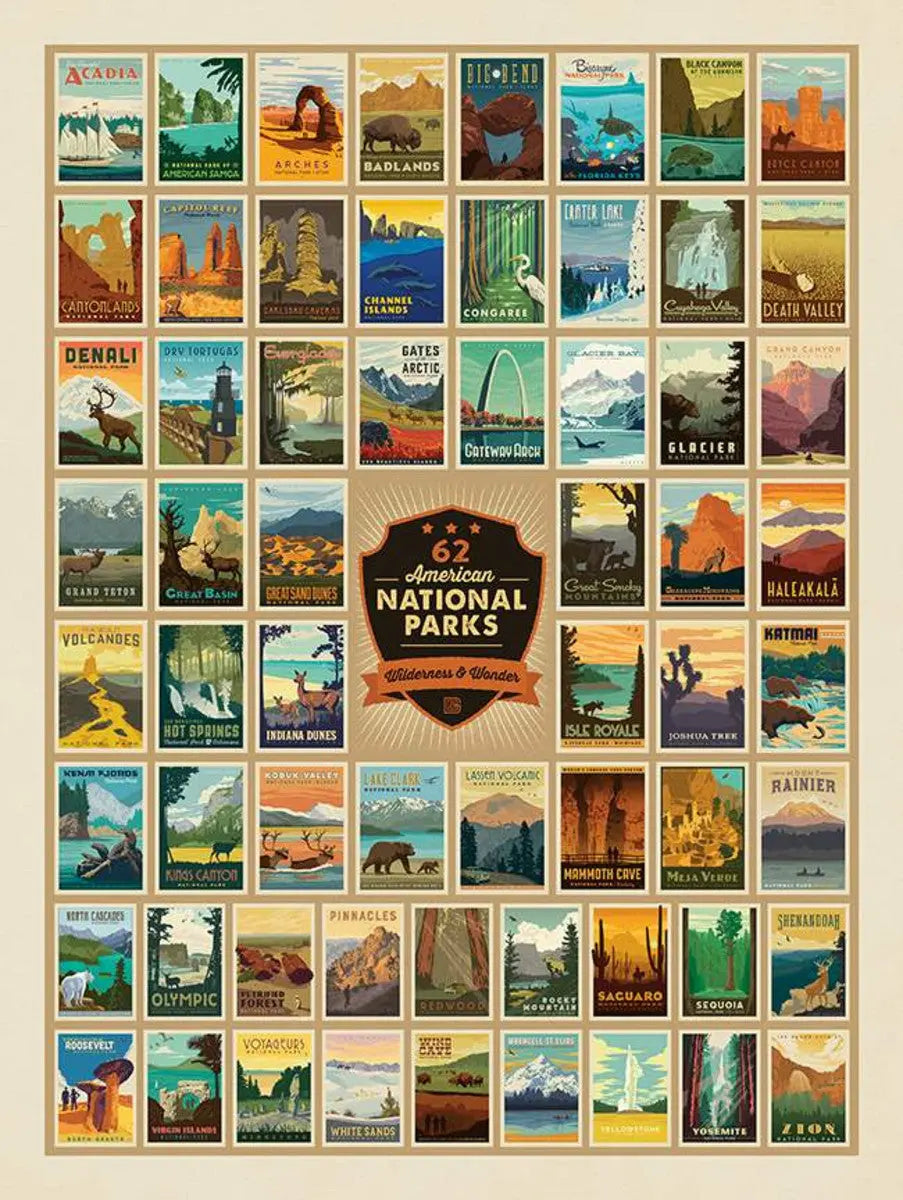 National Parks Wilderness Wonders Panel 54" x 72" - Prismatic Fiber Arts