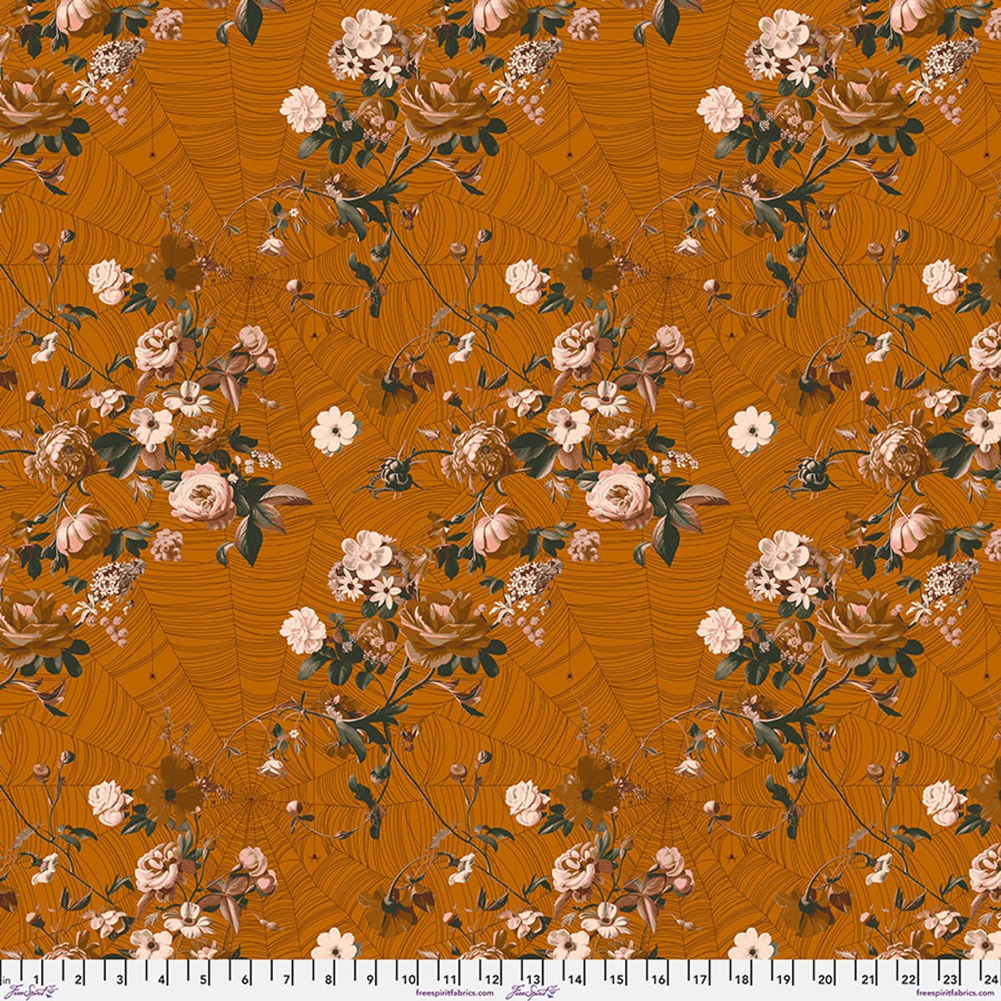 Enrapture by Giucy Giuce Vining - Spice Cotton 44"/45" Fabric Per Yard - Prismatic Fiber Arts