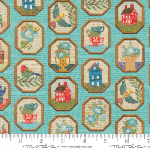 Paper Hamlet Sky Frames Cotton 44"/45" Fabric Per Yard - Prismatic Fiber Arts