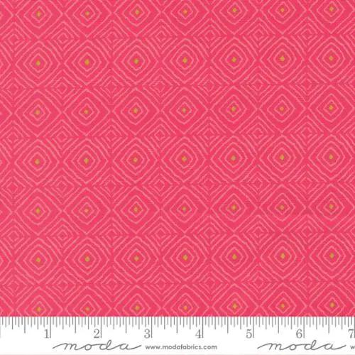 Parlor Diamonds Azalea Cotton 44"/45" Fabric Per Yard - Prismatic Fiber Arts