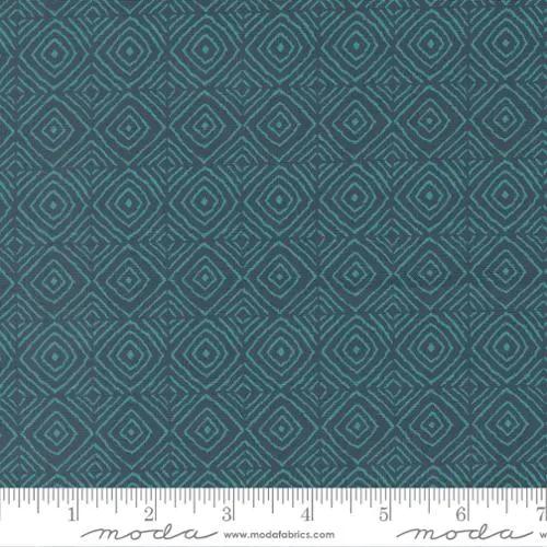 Parlor Diamonds Peacock Cotton 44"/45" Fabric Per Yard - Prismatic Fiber Arts