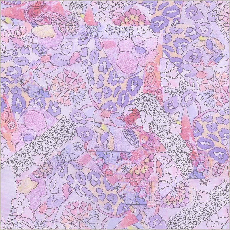 Pattern Play Lavender Cotton Wideback Fabric per yard - Prismatic Fiber Arts