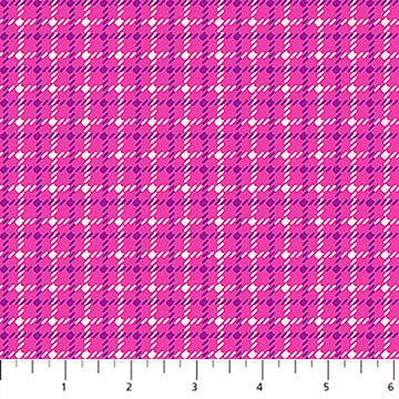Pink Houndstooth Squishmallows Cotton 44"/45" Fabric Per Yard - Prismatic Fiber Arts