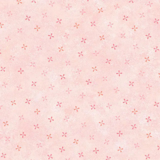 Pink Operetta Pinwheel Petals Cotton 43"/44" Fabric Per Yard - Prismatic Fiber Arts