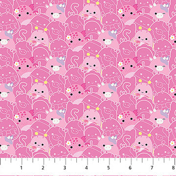 Pink Pack Squishmallows Cotton 44"/45" Fabric Per Yard - Prismatic Fiber Arts