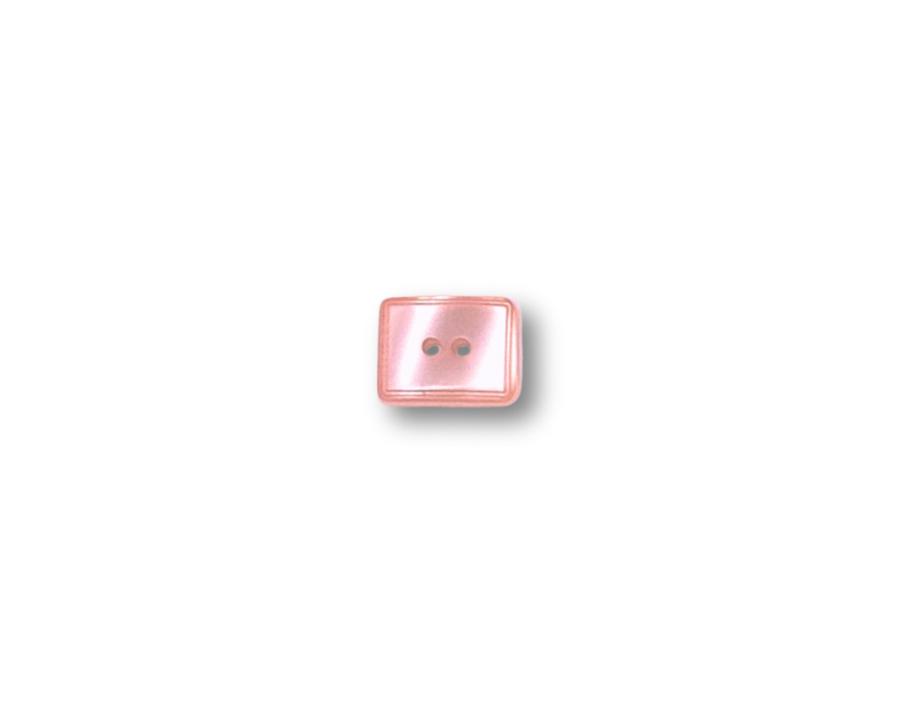 Faux Mother of Pearl Rectangle - 12MM Button - Prismatic Fiber Arts