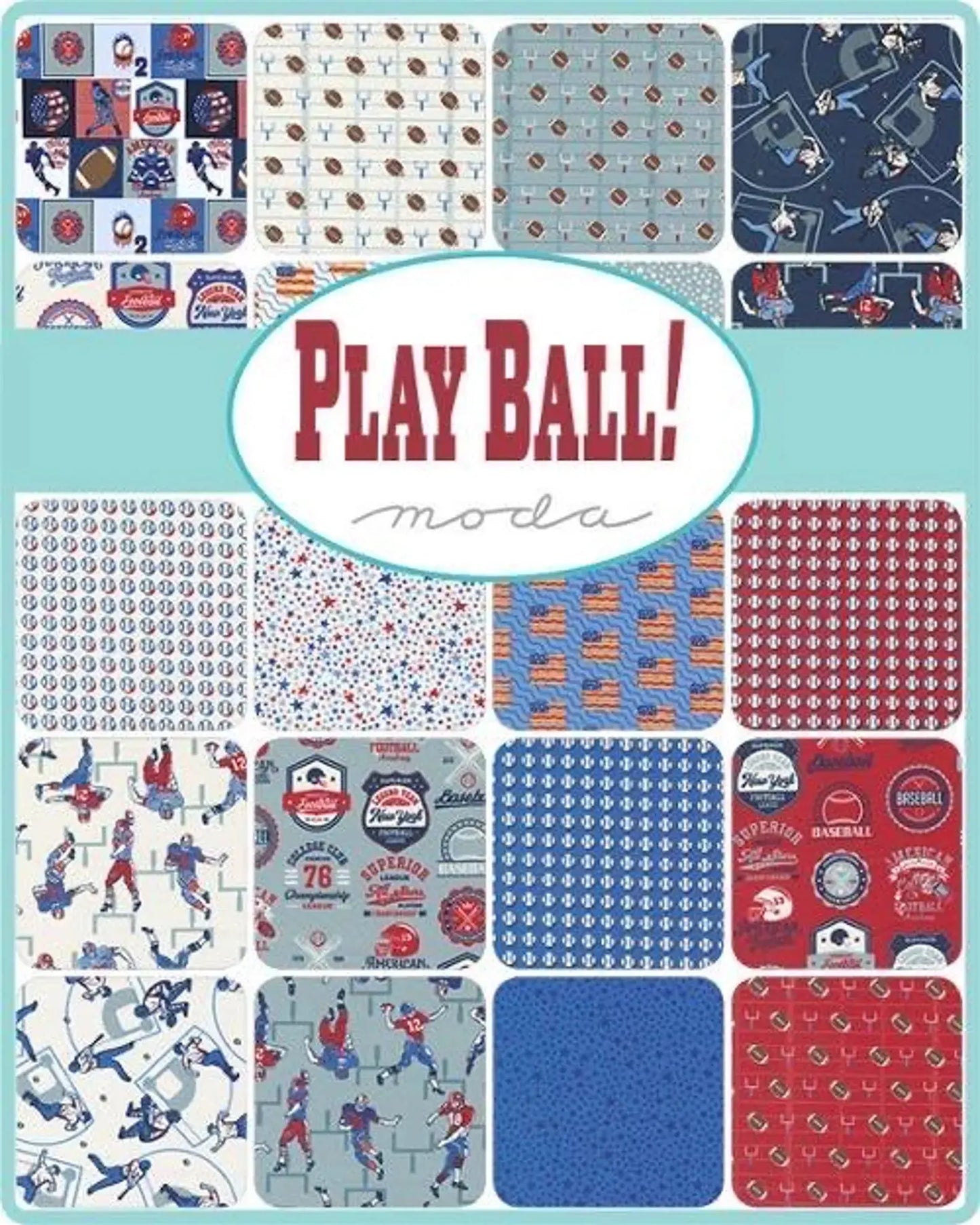 Play Ball Fat Quarter Bundle - Prismatic Fiber Arts