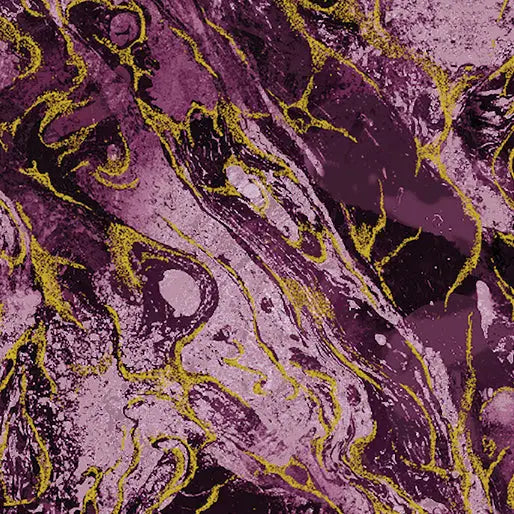 Plum Marbled Earth Cotton 44”/45" Fabric Per Yard - Prismatic Fiber Arts