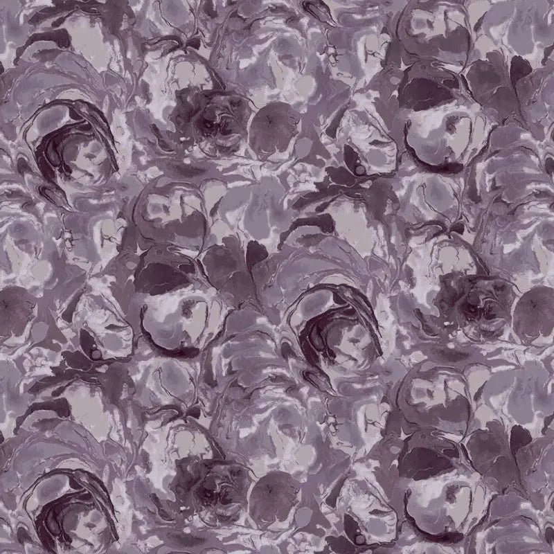 Purple Quarry Paint Swirls Cotton Wideback Fabric per yard - Prismatic Fiber Arts
