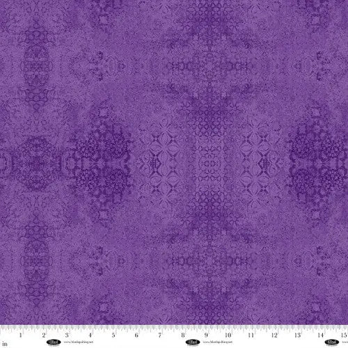 Purple Textured Damask Casabella Cotton Wideback Fabric Per Yard - Prismatic Fiber Arts