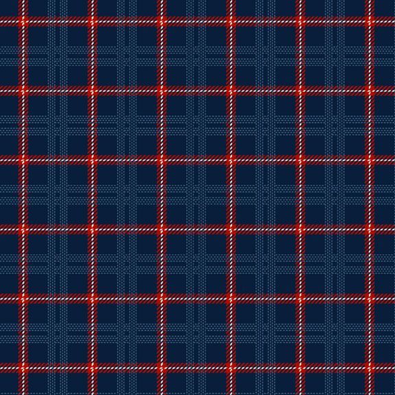 Blue Primo Plaids: Americana Navy Cotton Flannel 44"/45" Fabric Per Yard - Prismatic Fiber Arts