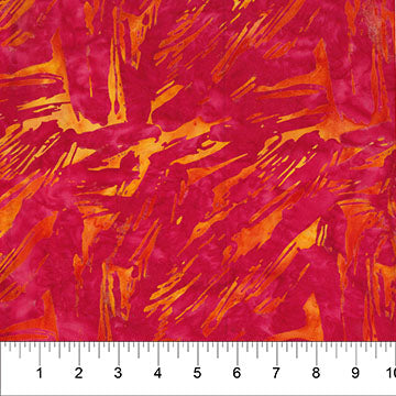 Red Brushstroke Celebration Cotton 44/45 Fabric Per Yard