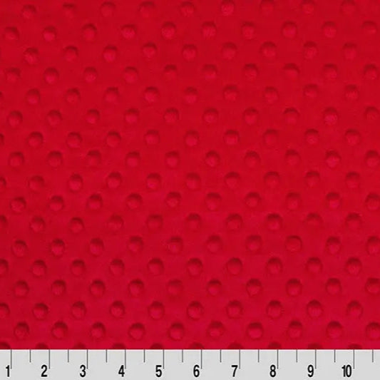 Red Cuddle Dimple Fabric per yard - Prismatic Fiber Arts