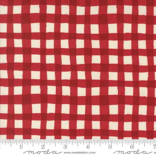 Red Emmitt And Ivy Winter Plaids 44"/45" Fabric Per Yard - Prismatic Fiber Arts