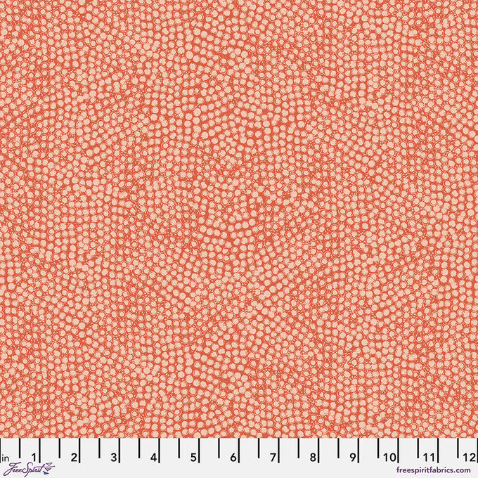Seed Red Flourish And Bloom 44"/45" Cotton Fabric Per Yard