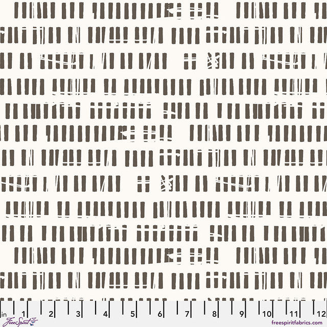 Sidelined Paper Stamped Cotton 44"/45" Fabric Per Yard