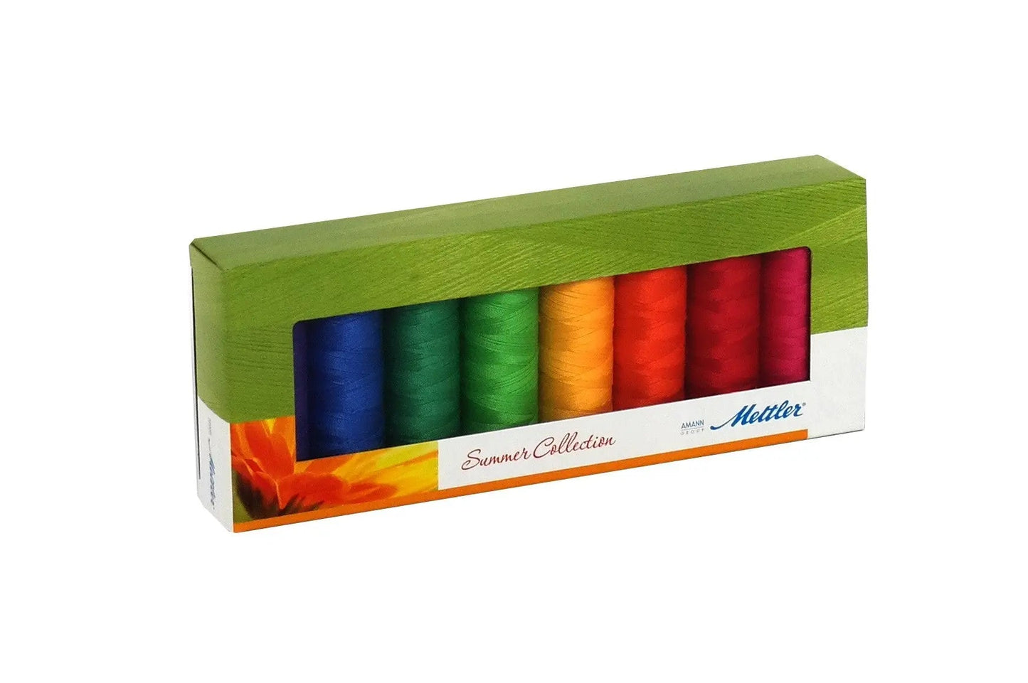 Silk Finish Cotton Thread Set 8 Spools Summer - Prismatic Fiber Arts