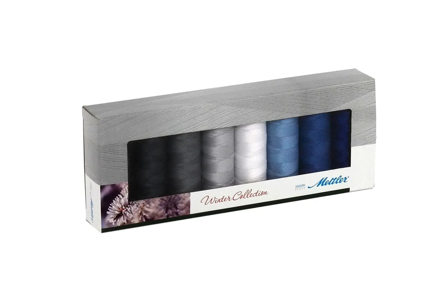 Silk Finish Cotton Thread Set 8 Spools Winter - Prismatic Fiber Arts