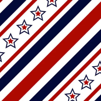 Star Spangled Cardinal Digital Cuddle Fabric per yard - Prismatic Fiber Arts